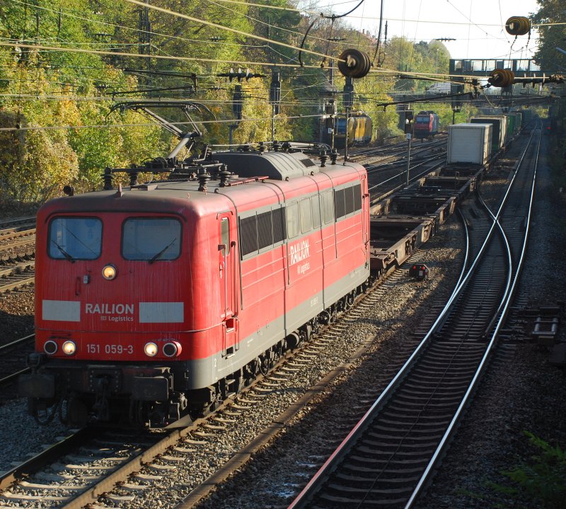 151 059 mit IKE 50190 am 25.10.2008 in Offenburg.