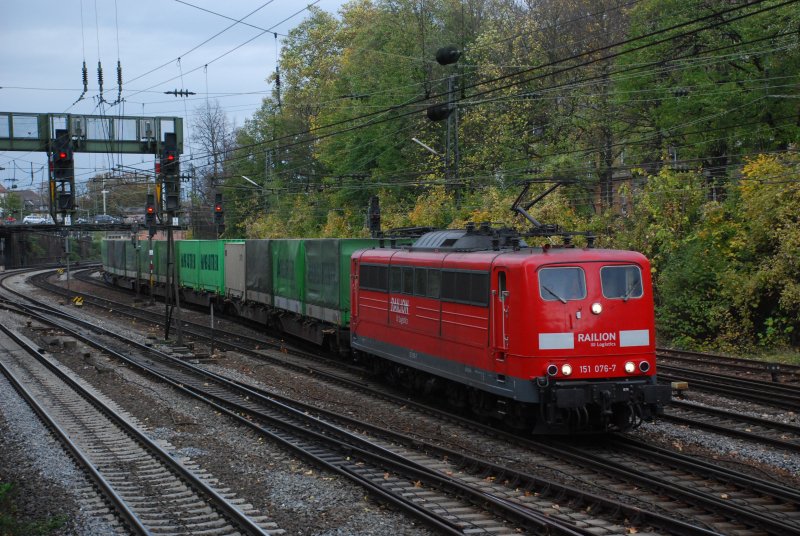 151 076 mit IKE 50181 am 21.10.2008 in Offenburg.