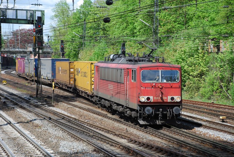 155 222 mit TEC 40215 am 18.04.2008 in Offenburg.