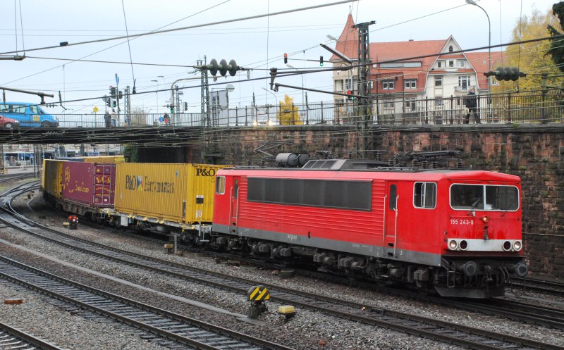 155 243 mit TEC 40215 am 31.10.2008 in Offenburg.