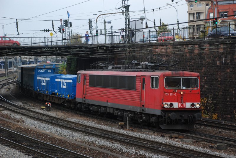 155 251 mit TEC 40139 am 14.10.2008 in Offenburg.