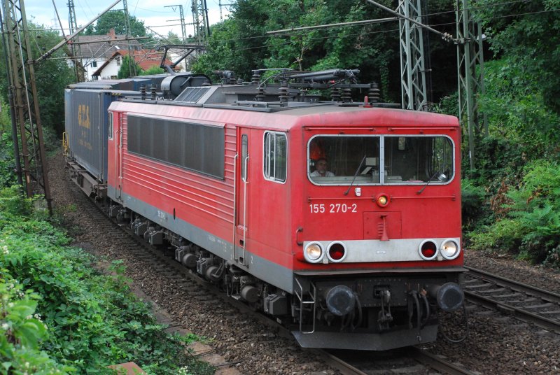 155 270 mit TEC 40140 am 08.08.2008 in Offenburg.