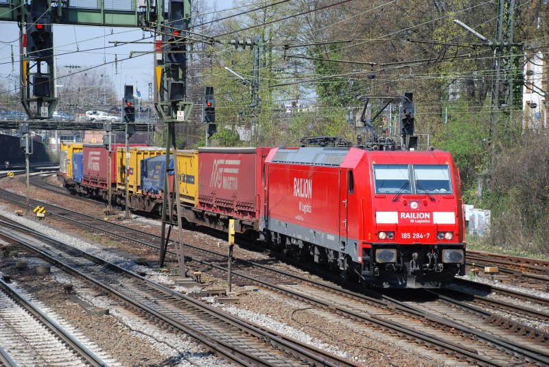 185 284 mit TEC 40157 am 18.04.2008 in Offenburg.