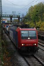 re-482/5206/482-030-mit-dgs-40245-am 482 030 mit DGS 40245 am 21.10.2008 in Offenburg.