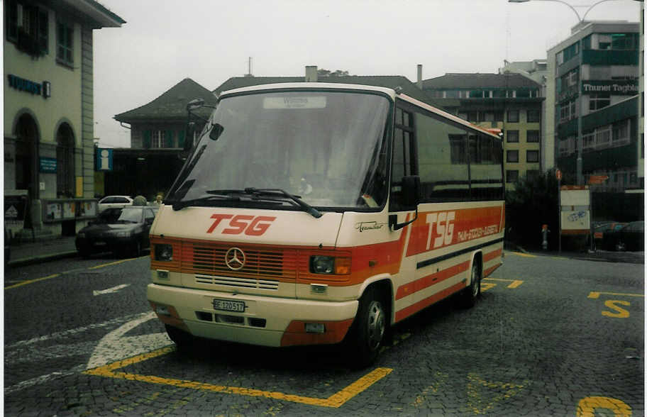 (015'300) - TSG Blumenstein - Nr. 7/BE 120'517 - Mercedes/Auw�rter am 24. September 1996 beim Bahnhof Thun