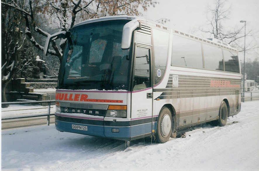 (016'012) - Aus Deutschland: M�ller, Radstadt - GG-PM 129 - Setra am 31. Dezember 1996 in Thun, Rosenau
