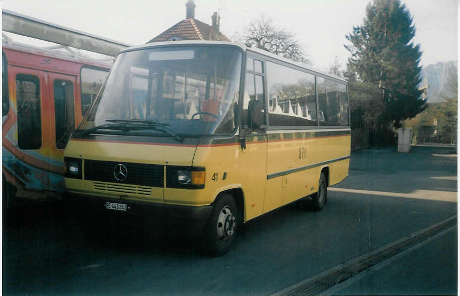 (016'313) - STI Thun - Nr. 41/BE 443'241 - Mercedes(Auw�rter am 28. Februar 1997 in Thun, Garage
