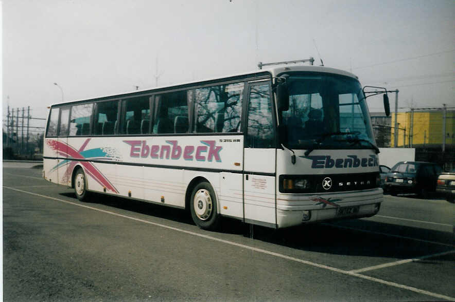 (016'330) - Aus Deutschland: Ebenbeck, Straubing - SR-EZ 86 - Setra am 14. M�rz 1997 in Thun, Seestrasse