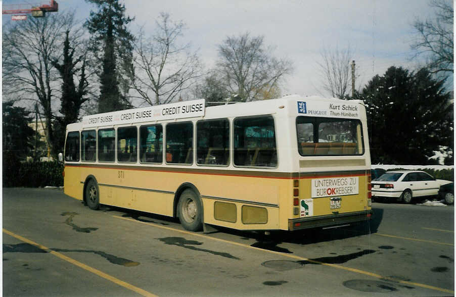 (021'433) - STI Thun - Nr. 47/BE 396'547 - Saurer/R&J am 23. Januar 1998 bei der Schiffl�ndte Thun