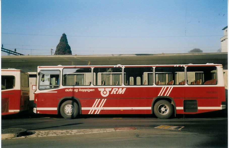 (021'630) - AAGK Koppigen - Nr. 5/BE 122'014 - NAW/Lauber (ex D�hler, Burgdorf Nr. 81) am 14. Februar 1998 beim Bahnhof Burgdorf