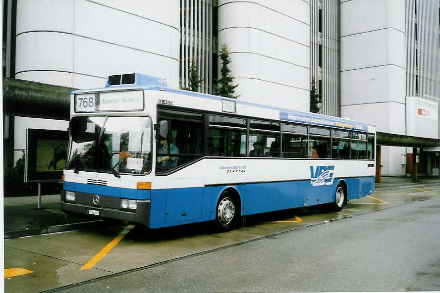 (022'533) - Fr�hlich, Z�rich - Nr. 603/ZH 634'603 - Mercedes (ex VBZ Z�rich Nr. 682) am 18. April 1998 in Z�rich, Flughafen