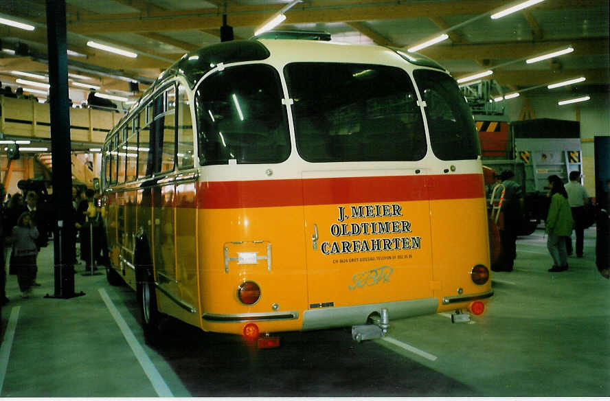 (023'503) - Meier, Gr�t - FBW/R&J (ex Str�ssle, Wengen; ex Kasper, Poschiavo) am 14. Juni 1998 in Wetzikon, FBW-Museum