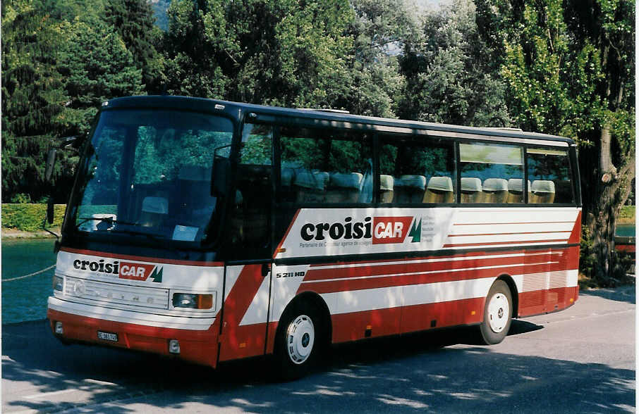 (025'134) - CJ Tramelan - Nr. 7/BE 361'749 - Setra am 9. August 1998 bei der Schiffl�ndte Thun