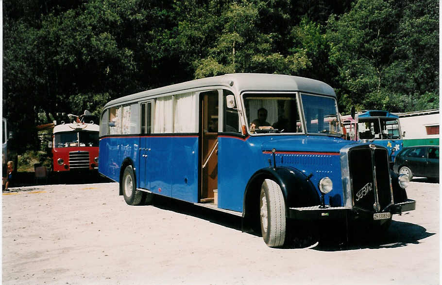 (025'436) - Wegm�ller, Attikon - ZH 33'083 U - FBW/T�scher (ex P 24'596; ex P 1442) am 15. August 1998 in Heitenried, Sensegraben