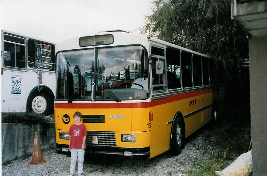 (026'116) - AAGU Altdorf - Nr. 13 - FBW/R&J am 5. September 1998 in B�tzberg, Heiniger