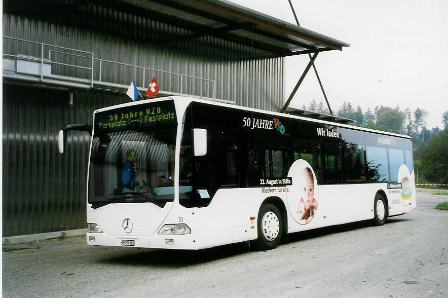 (026'313) - VZO Gr�ningen - Nr. 10/ZH 291'918 - Mercedes am 3. Oktober 1998 in R�ti, P+R