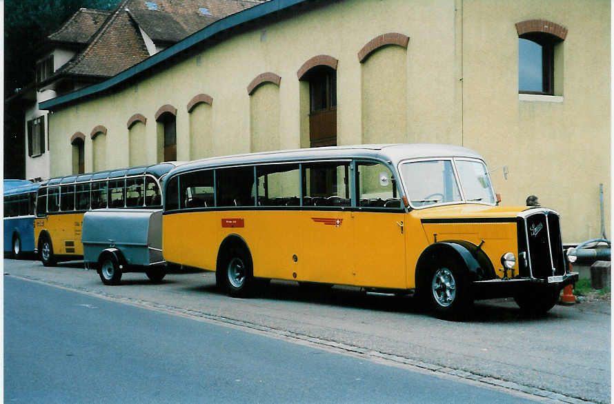 (026'502) - Capaul, Feldmeilen - ZH 53'700 - Saurer/R&J (ex M+79'518; ex P 23'067; ex P 2119) am 3. Oktober 1998 in R�ti, Sonnenplatz