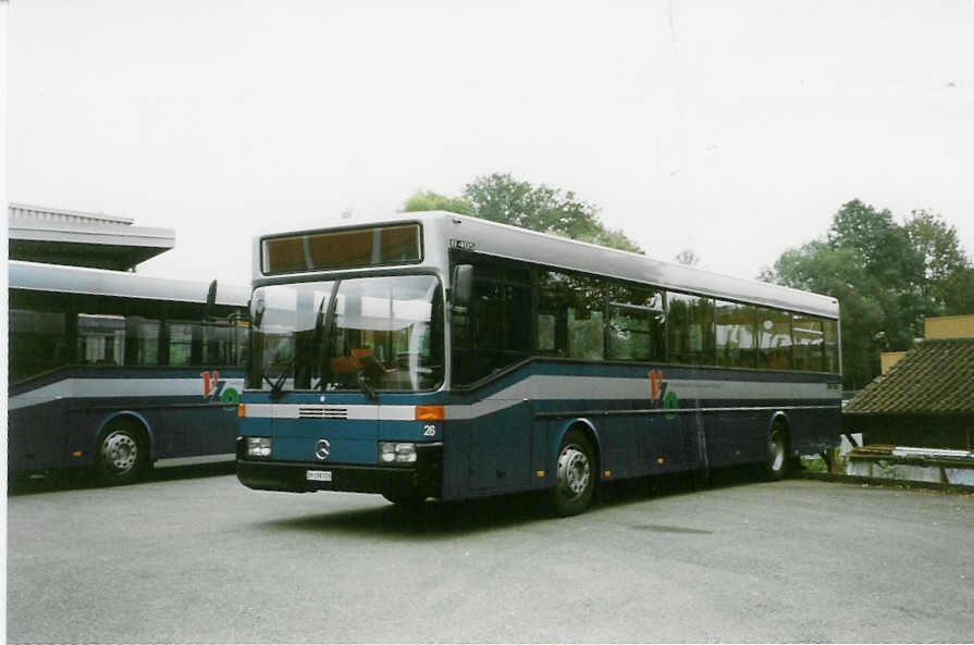 (026'511) - VZO Gr�ningen - Nr. 26/ZH 198'726 - Mercedes am 3. Oktober 1998 in R�ti, Garage