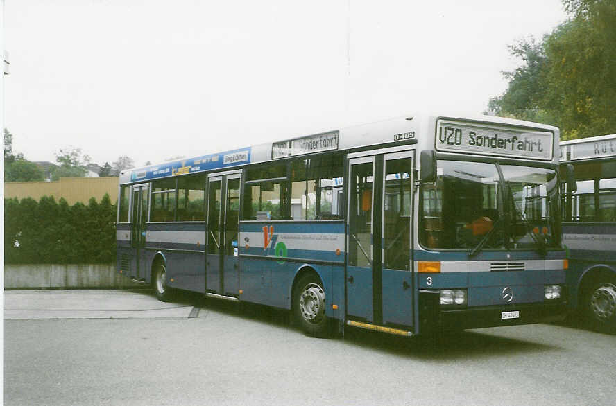 (026'513) - VZO Gr�ningen - Nr. 3/ZH 41'403 - Mercedes am 3. Oktober 1998 in R�ti, Garage