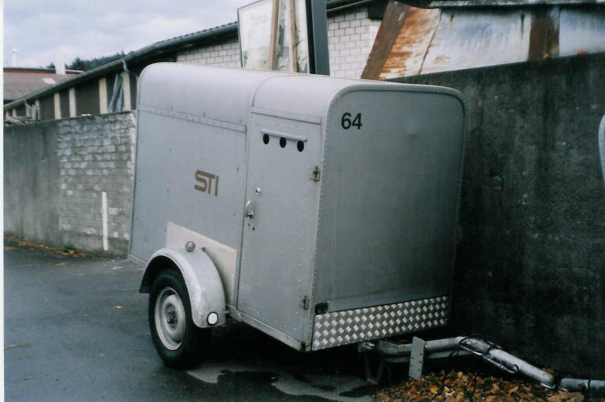 (027'803) - STI Thun - Nr. 64/BE 186'865 - R&J Gep�ckanh�nger am 3. November 1998 in Thun, Garage