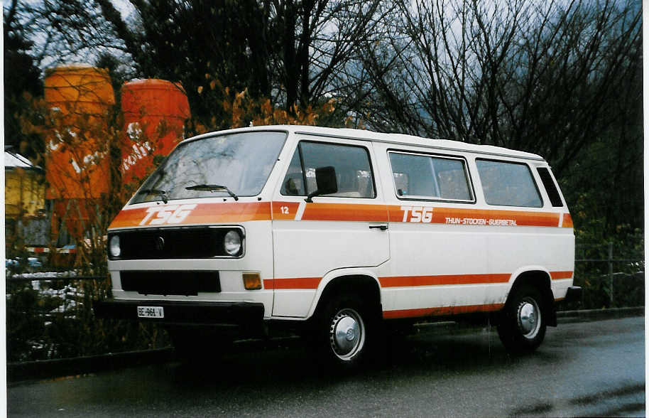 (028'227) - TSG Blumenstein - Nr. 12/BE 961 V - VW am 11. Dezember 1998 bei der Schiffl�ndte Thun