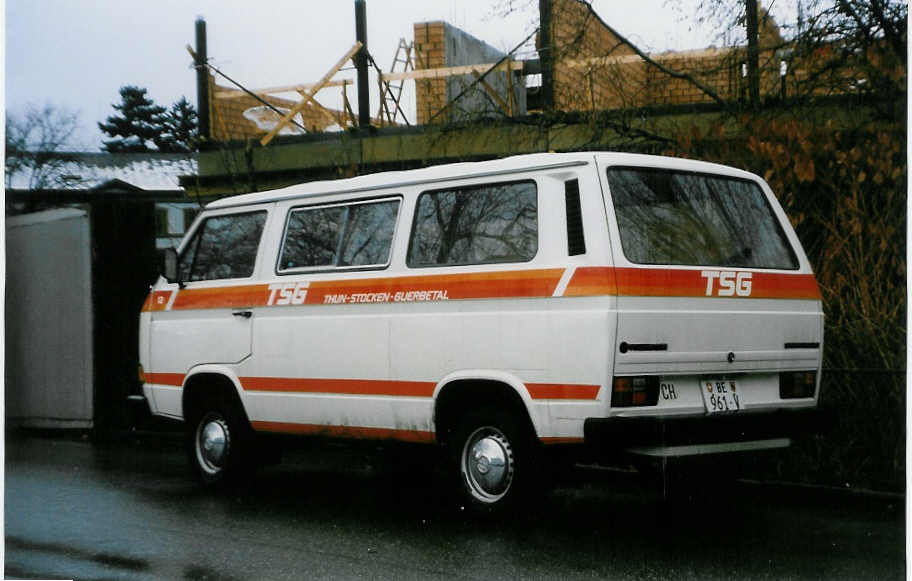 (028'228) - TSG Blumenstein - Nr. 12/BE 961 V - VW am 11. Dezember 1998 bei der Schiffl�ndte Thun
