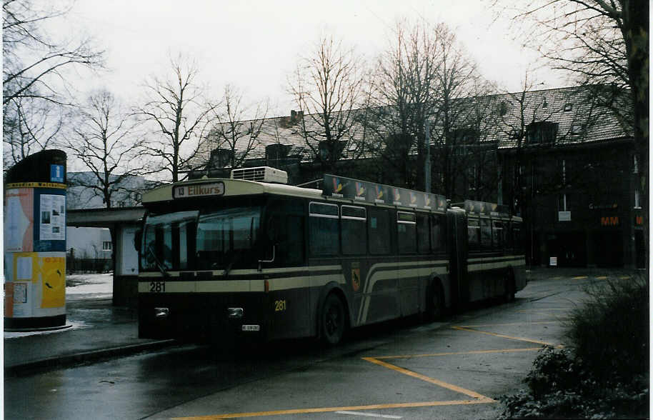 (029'236) - SVB Bern - Nr. 281/BE 339'281 - FBW/Hess-Gangloff am 8. Februar 1999 in Bern, Bachm�tteli