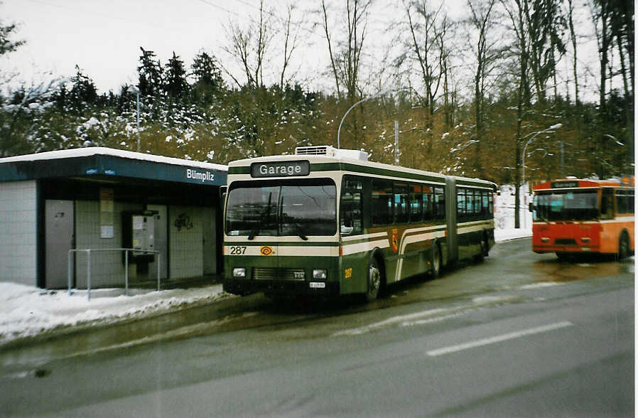 (029'336) - SVB Bern - Nr. 287/BE 419'287 - Volvo/R&J-Hess-Gangloff am 16. Februar 1999 in Bern, B�mpliz