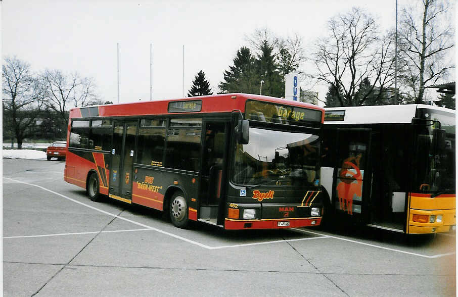 (029'806) - Dysli, Bern - Nr. 462/BE 483'462 - MAN am 1. M�rz 1999 in Bern, Automobilwerkst�tte