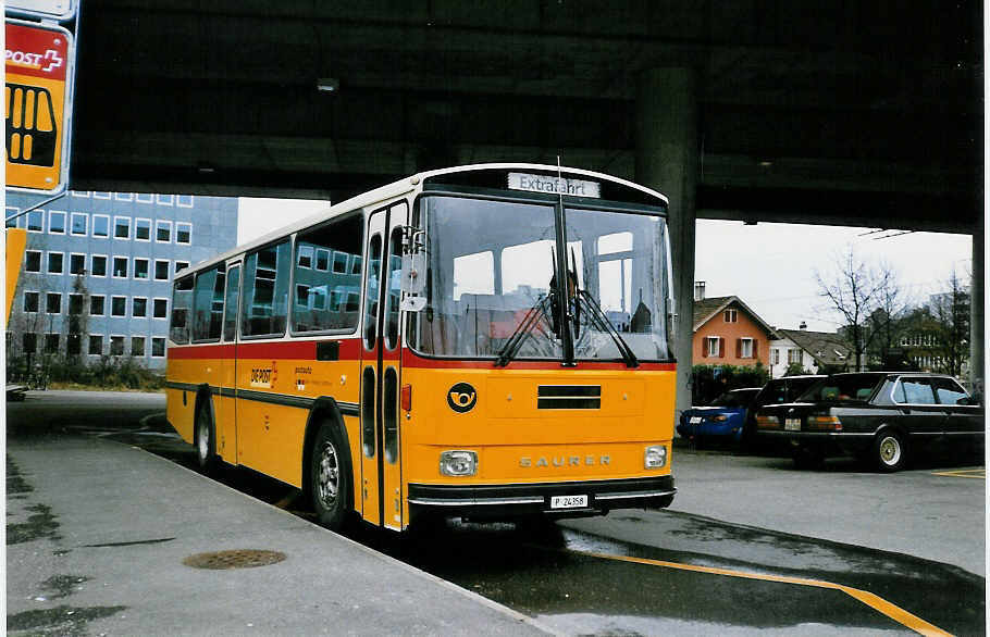 (029'829) - PTT-Regie - P 24'358 - Saurer/R&J am 1. M�rz 1999 in Bern, Ausserholligen