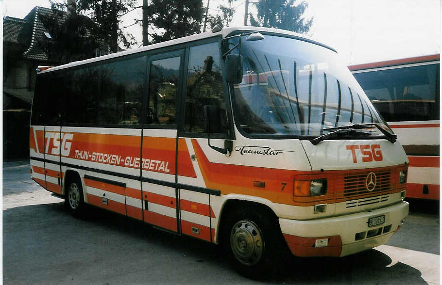 (030'134) - STI Thun - Nr. 7/BE 120'517 - Mercedes/Auw�rter (ex TSG Blumenstein Nr. 7) am 17. M�rz 1999 in Thun, Garage