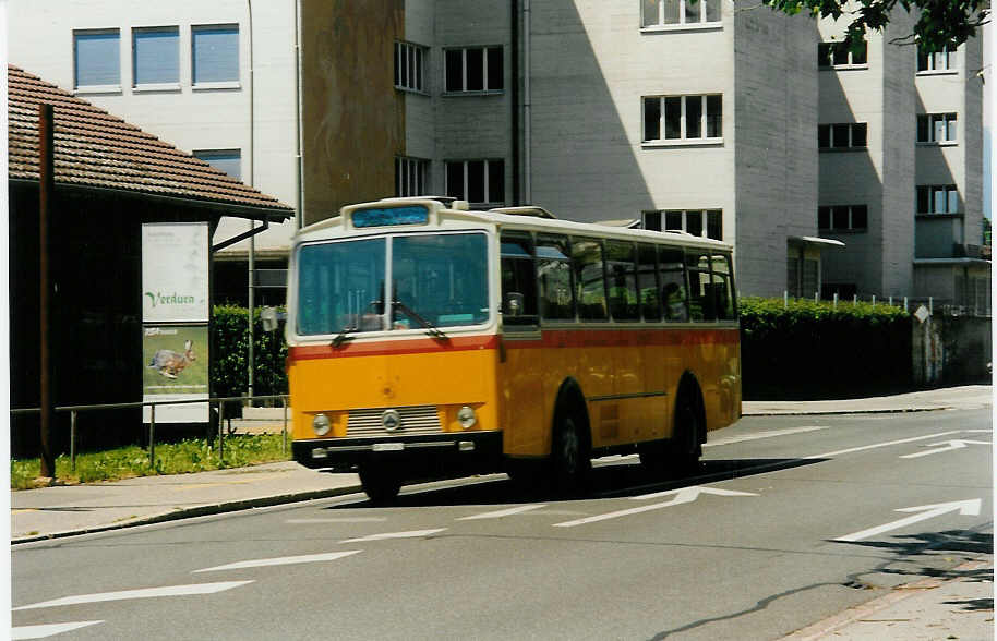 (031'811) - Jugendgruppe Surses, Tiefencastel - GR 150'343 - Saurer/T�scher (ex Frigg, Zernez; ex P 24'660) am 3. Juni 1999 in Thun, Allmendstrasse