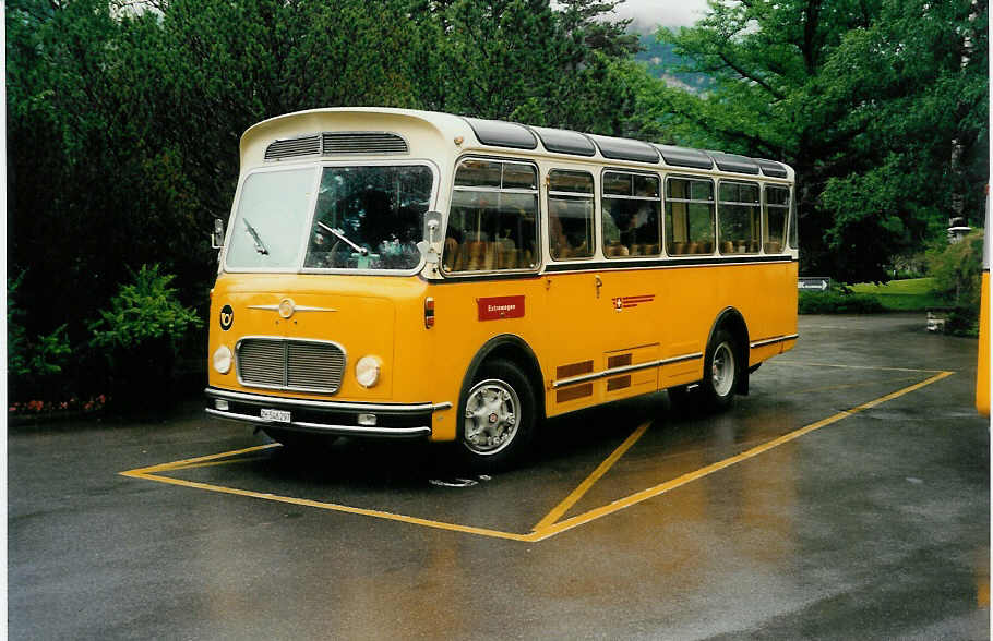 (031'909) - R�ber, Mettmenstetten - ZH 546'297 - FBW/Gangloff (ex P 23'202: ex P 21'002) am 6. Juni 1999 in Meiringen, Klinik