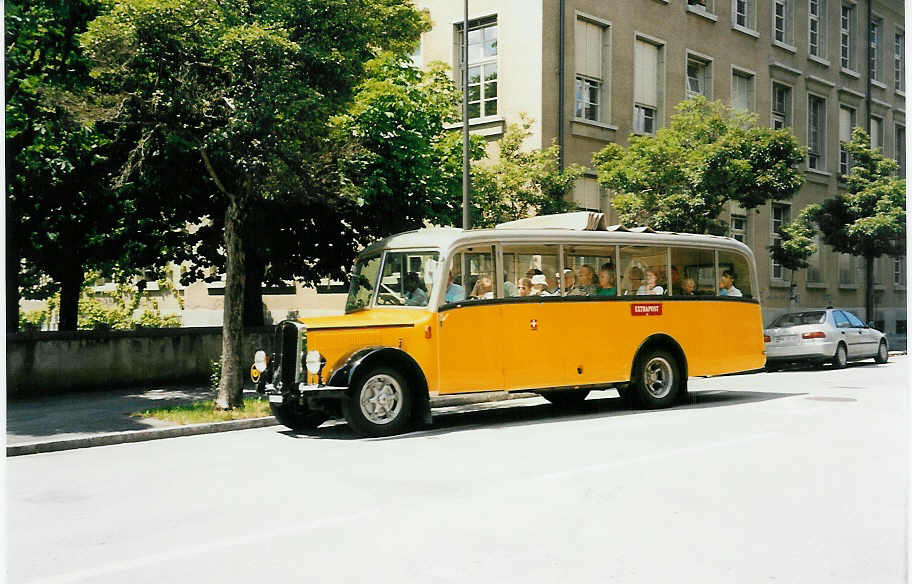 (032'104) - Museum f�r Kommunikation, Bern - BE 384'448 - Berna/Hess (ex P 22'026; ex P 1655) am 13. Juni 1999 in Bern, Helvetiastrasse