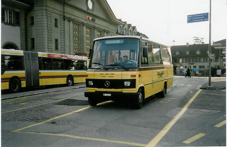 (032'222) - AvH Heimenschwand - Nr. 2/BE 26'510 - Mercedes/Auw�rter (ex STI Thun Nr. 40) am 22. Juni 1999 beim Bahnhof Thun