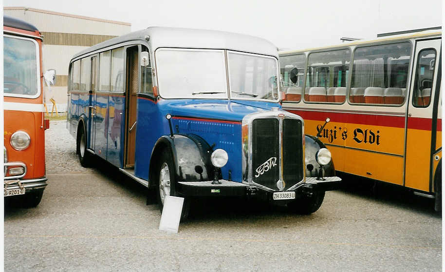(032'329) - Wegm�ller, Attikon - ZH 33'083 U - FBW/T�scher (ex P 24'596; ex P 1442) am 26. Juni 1999 in Hinwil, AMP