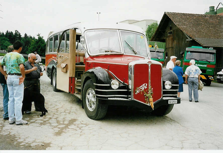 (032'417) - Wespe, Altst�tten - Nr. 12/SG 1293 U - FBW/R&J (ex AFA Adelboden Nr. 12) am 26. Juni 1999 in Hinwil, AMP
