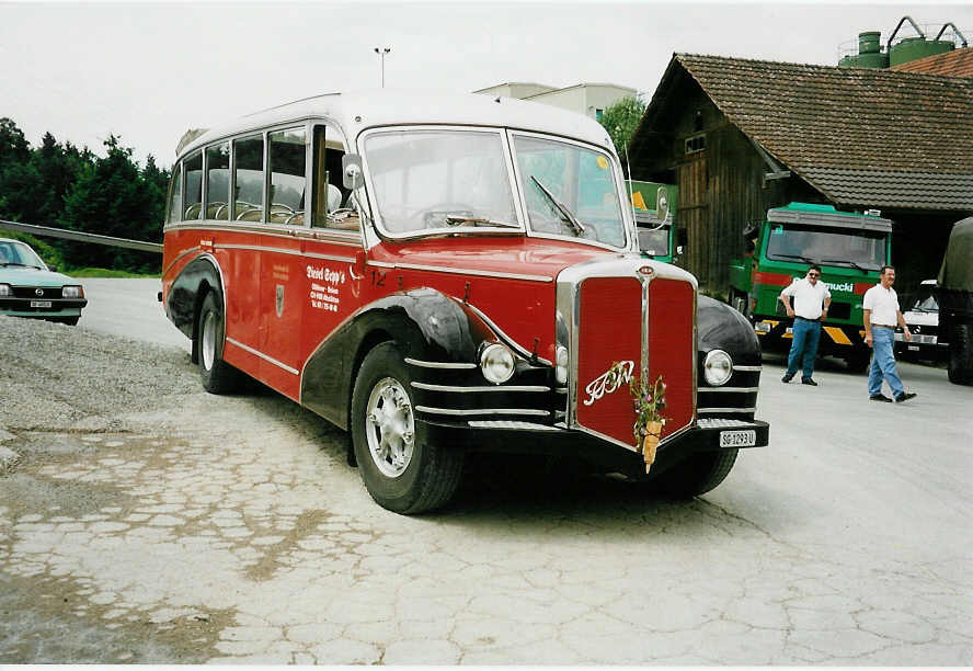 (032'418) - Wespe, Altst�tten - Nr. 12/SG 1293 U - FBW/R&J (ex AFA Adelboden Nr. 12) am 26. Juni 1999 in Hinwil, AMP