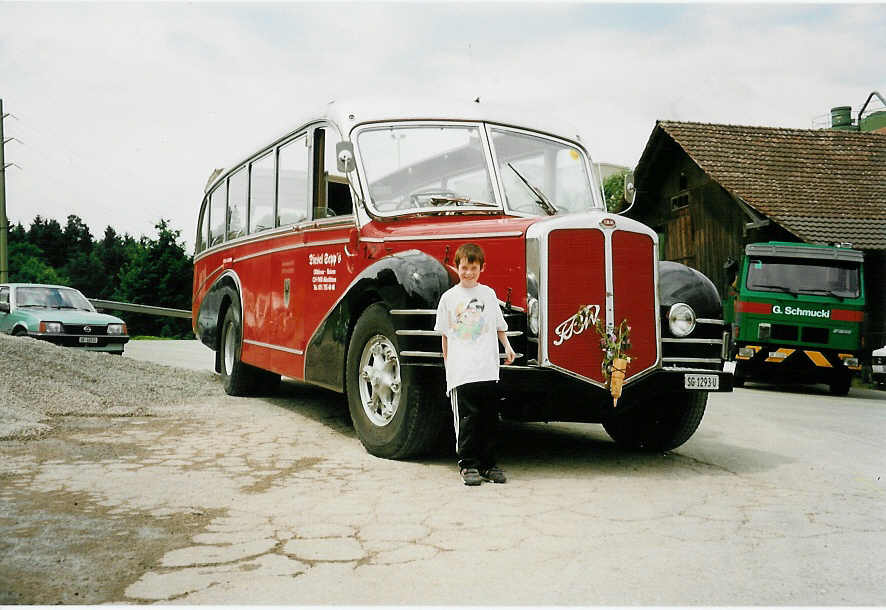(032'419) - Wespe, Altst�tten - Nr. 12/SG 1293 U - FBW/R&J (ex AFA Adelboden Nr. 12) am 26. Juni 1999 in Hinwil, AMP