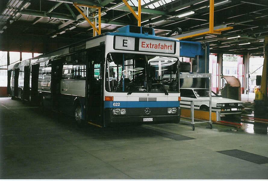 (032'616) - VBZ Z�rich - Nr. 622/ZH 540'622 - Mercedes am 26. Juni 1999 in Z�rich, Garage Hardau