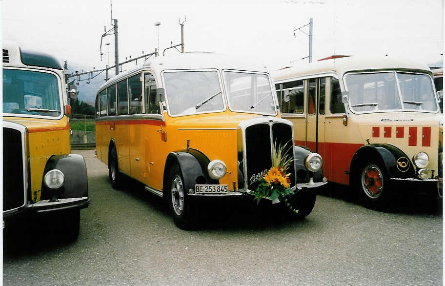 (035'825) - Aerni, Aarberg - BE 253'845 - Berna/Lauber (ex Peter, Luthern Bad; ex Karbacher, K�snacht; ex Eberhard, H�ri; ex Lathion, Sion) am 28. August 1999 in Oensingen, Saurertreffen