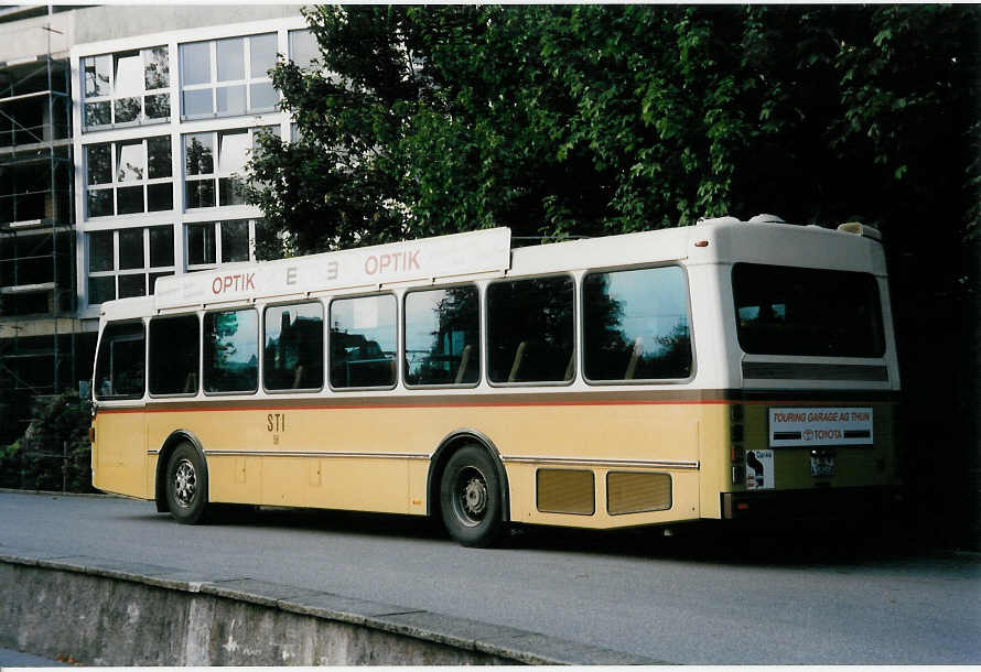 (036'835) - STI Thun - Nr. 58/BE 413'458 - Saurer/R&J am 18. September 1999 bei der Schiffl�ndte Thun