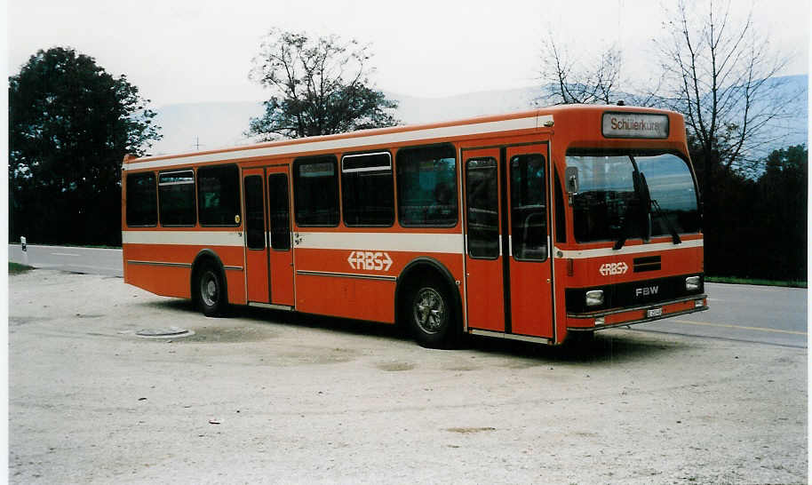 (037'029) - BSU Solothurn - Nr. 39/BE 253'492 - FBW/R&J (ex RBS Worblaufen Nr. 4) am 19. September 1999 bei L�sslingen