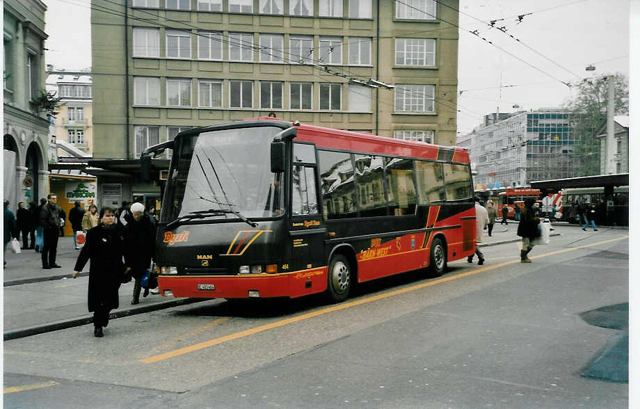 (037'830) - Dysli, Bern - Nr. 464/BE 483'464 - MAN/Auw�rter am 25. November 1999 beim Bahnhof Bern