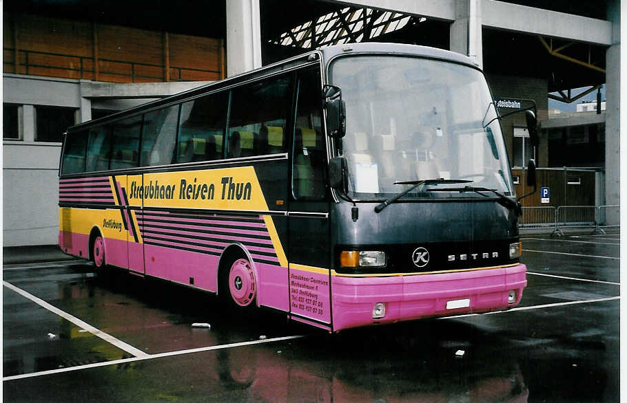 (039'416) - Straubhaar, Thun - BE 206'633 - Setra (ex M�ller, Uttigen) am 29. Februar 2000 in Thun, Grabengut