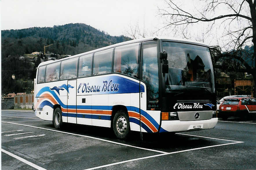 (039'428) - L'Oiseau Bleu, Sierre - VS 39'096 - Mercedes am 4. M�rz 2000 in Thun, Seestrasse