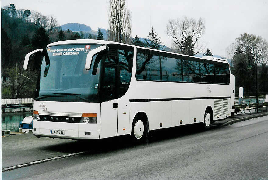 (039'803) - Aus Deutschland: Setra, Ulm - UL-M 933 - Setra am 15. M�rz 2000 bei der Schiffl�ndte Thun