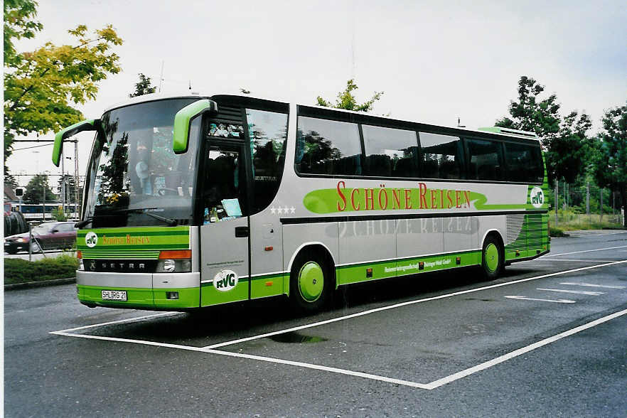 (040'822) - Aus Deutschland: RVG Th�ringer Wald, Suhl - SHL-RG 21 - Setra am 6. Juni 2000 in Thun, Seestrasse