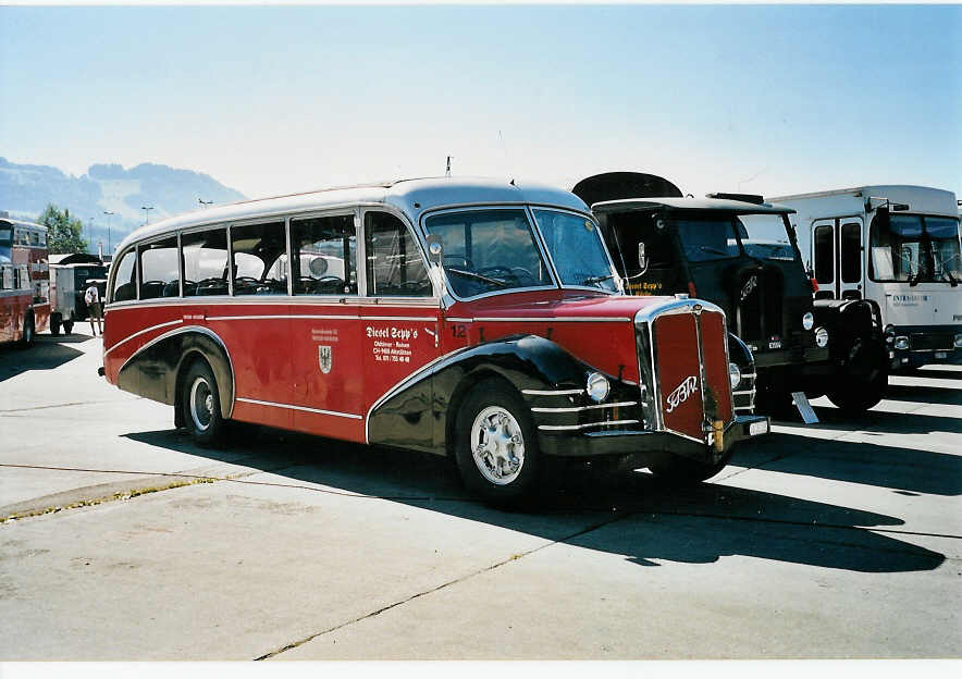 (040'930) - Wespe, Altst�tten - Nr. 12/SG 181'135 - FBW/R&J (ex AFA Adelboden Nr. 12) am 18. Juni 2000 in Hinwil, AMP
