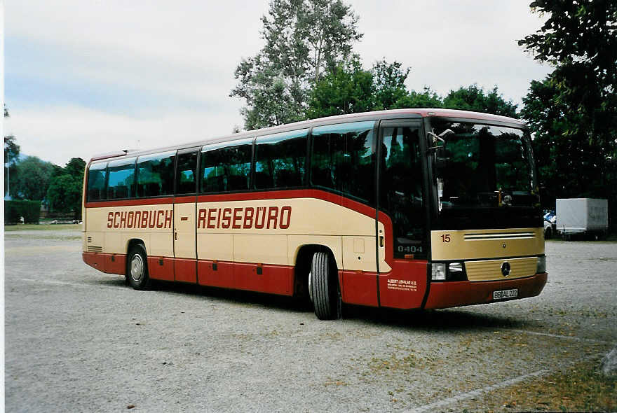 (041'605) - Aus Deutschland: L�ffler, B�blingen - Nr. 15/BB-AL 222 - Mercedes am 23. Juni 2000 in Thun, Lachenwiese